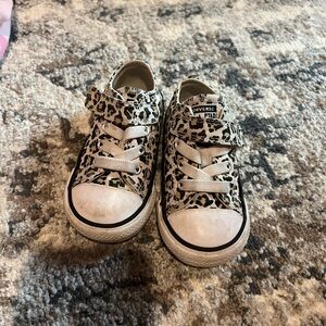 Converse Kids Leopard Print Velcro Sneakers